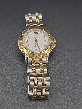 Raymond Weil Tango 28mm Gold Silver Tone Stainless Steel Swiss Quartz Watch 5360